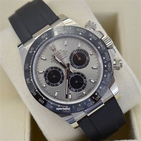 rolex daytona model silver color with black face dial|Rolex daytona oysterflex.